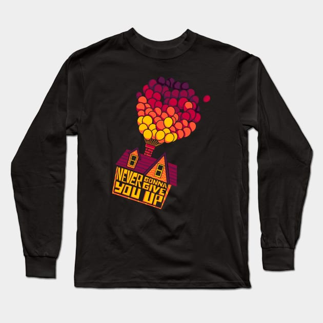 Never Gonna Give You Up Long Sleeve T-Shirt by graffd02